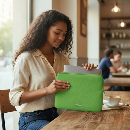 Tucano Colore2 - Pokrowiec MacBook Air 13” / Pro 13" / Laptop 12” (zielony)