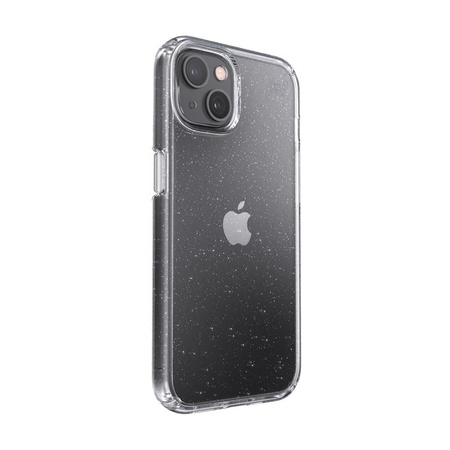 Speck Presidio Perfect-Clear with Glitter - Etui iPhone 13 z powłoką MICROBAN (Clear/Platinum Glitter)