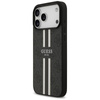 Guess 4G Printed Stripes MagSafe - Etui iPhone 17 Pro Max (czarny)