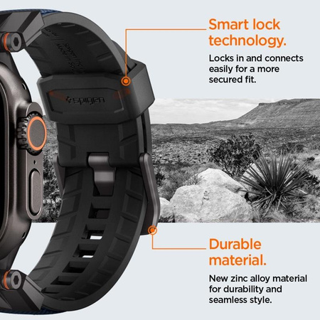 Spigen DuraPro Armor - Pasek do Apple Watch 44/45/46/49 mm (Navu Blue)