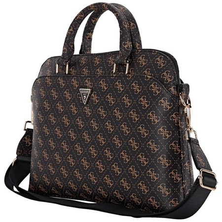 Guess New 4G Zipper Pocket Triangle Logo - Torba na notebooka 15" (czarny)