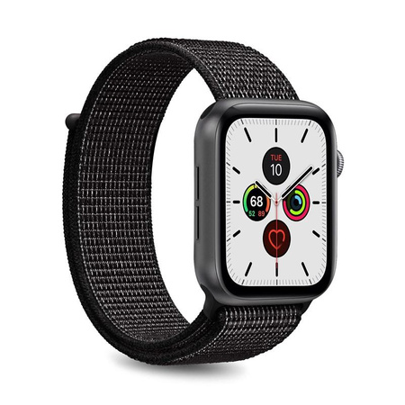PURO Nylon - Pasek do Apple Watch 42/44/45 mm (Czarny)