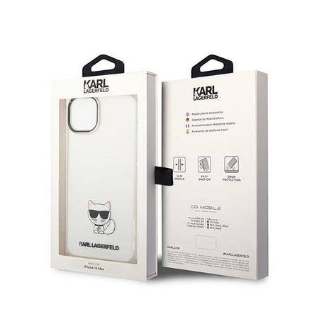 Karl Lagerfeld Choupette Body - Etui iPhone 14 (przezroczysty)