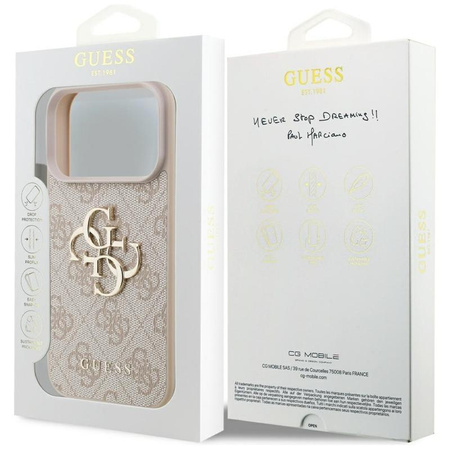 Guess 4G Big Logo - Etui iPhone 17 Pro (różowy)