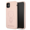 Karl Lagerfeld Silicone Ikonik Outline - Etui iPhone 11 (różowy)