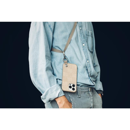 Moshi Altra - Etui z odpinaną smyczką iPhone 13 Pro Max (antybakteryjne NanoShield™) (Sahara Beige)