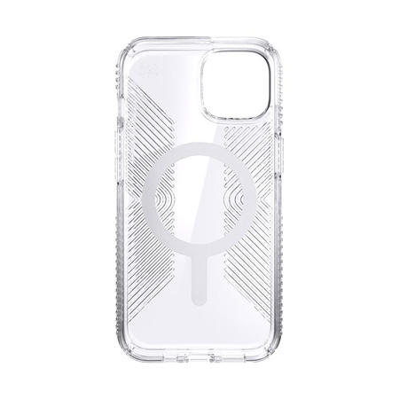 Speck Presidio Perfect-Clear with Grips + MagSafe - Etui iPhone 13 z powłoką MICROBAN (Clear)