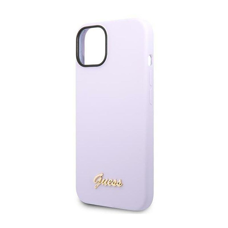 Guess Silicone Vintage - Etui iPhone 14 Plus (fioletowy)