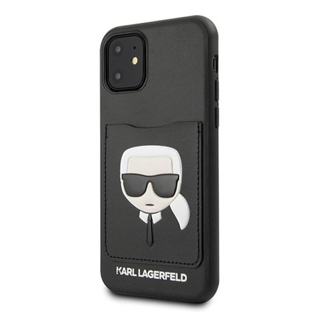 Karl Lagerfeld CardSlot - Etui iPhone 11 z kieszenią na karty (Black)