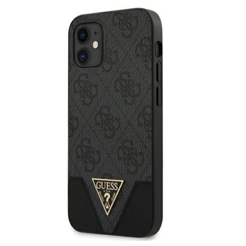 Guess 4G Triangle Collection - Etui iPhone 12 mini (szary)