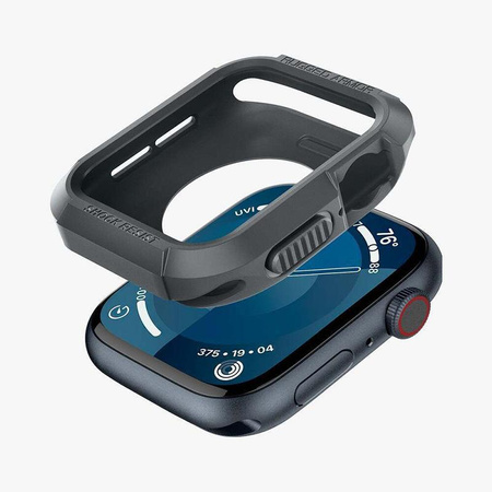 Spigen Rugged Armor - Obudowa do Apple Watch 4/5/6/7/8/9/SE 44/45 mm (Dark Grey)