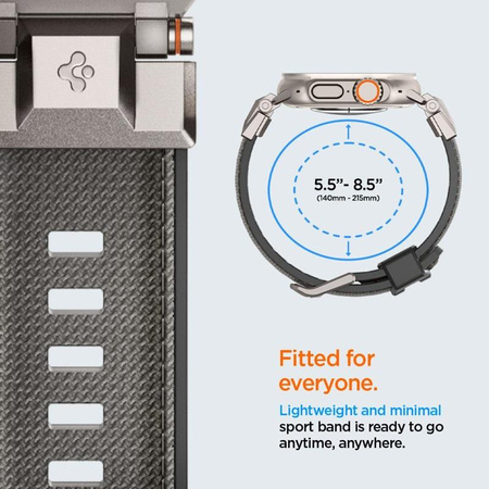 Spigen DuraPro Armor - Pasek do Apple Watch 44/45/46/49 mm (Grey)