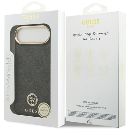 Guess 4G Strass Logo MagSafe - Etui iPhone Air (czarny)