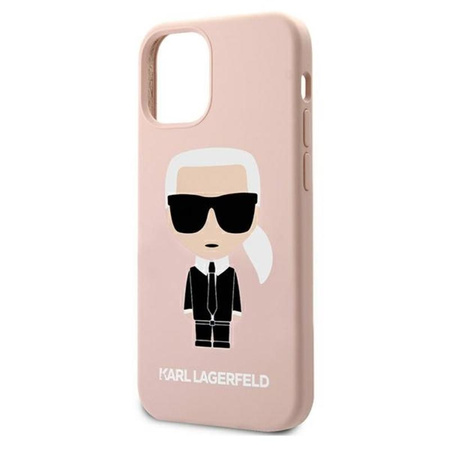 Karl Lagerfeld Fullbody Silicone Iconic - Etui iPhone 12 / 12 Pro (Light Pink)