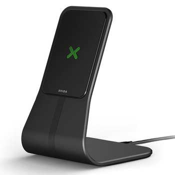 XVIDA (POWER 2) Wireless Charging Desk Stand - Ładowarka indukcyjna Qi 7.5W na biurko, aluminium (czarny)