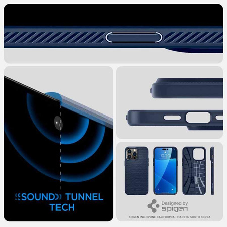 Spigen Liquid Air - Etui do iPhone 14 Pro (Granatowy)