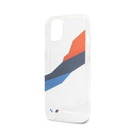BMW Motorsport Tricolor - Etui iPhone 13 mini (przezroczysty)