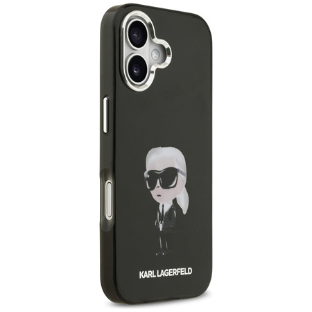 Karl Lagerfeld IML Aquarelle Karl & Logo MagSafe - Etui iPhone 17 (czarny)