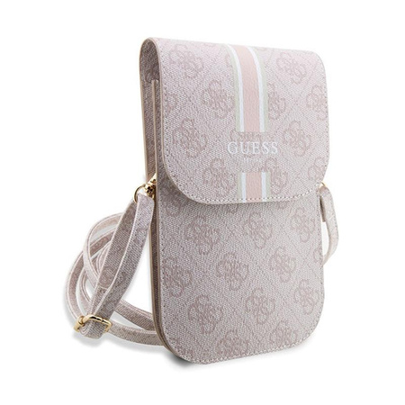Guess 4G Stripes - Torebka crossbody na telefon (różowy)