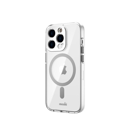 Moshi iGlaze MagSafe - Etui iPhone 14 Pro (Luna Silver)