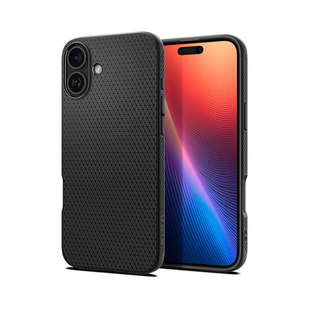 Spigen Liquid Air - Etui do iPhone 16 Plus (Matte Black)