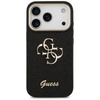 Guess Fixed Glitter Big 4G Metal Frame - Etui iPhone 17 Pro (czarny)