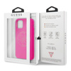 Guess Slilicon 4G Tone on Tone Logo - Etui iPhone 11 Pro Max (Fuchsia)