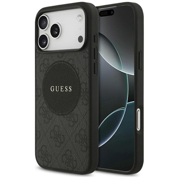 Guess 4G Circle Classic Logo MagSafe - Etui iPhone 17 Pro Max (czarny)