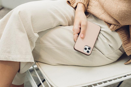 Moshi Overture - Etui 3w1 iPhone 12 Mini z kieszeniami na karty + stand up (system SnapTo) (Luna Pink)