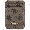 Guess Wallet Cardslot Stand MagSafe 4G Classic Logo - Portfel magnetyczny z funkcją standu (brązowy)