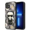 Karl Lagerfeld Iconic Karl Flower - Etui iPhone 13 Mini (szary)