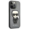 Karl Lagerfeld Saffiano Ikonik Patch - Etui iPhone 13 Pro (srebrny)
