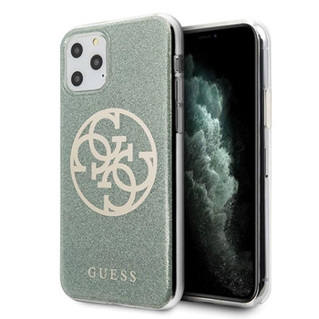 Guess Circle Glitter 4G - Etui iPhone 11 Pro Max (khaki)