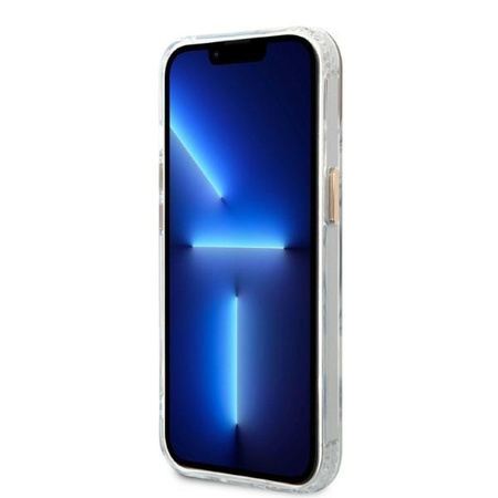 Guess Metal Outline Magsafe - Etui iPhone 13 (przezroczysty / złoty)