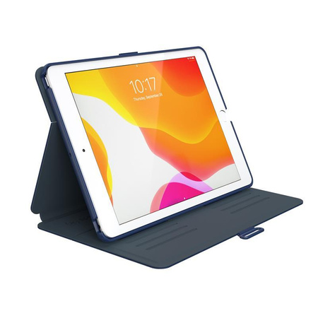 Speck Balance Folio - Etui iPad 10.2” 9 (2021) / 8 (2020) / 7 (2019) z powłoką MICROBAN (Coastal Blue/Charcoal Grey)