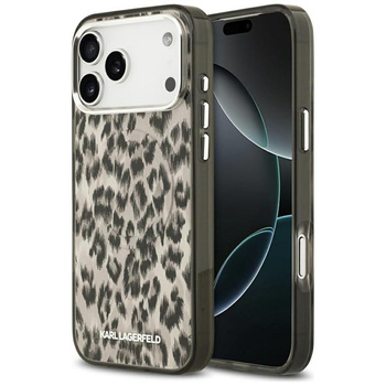 Karl Lagerfeld IML Leopard Pattern MagSafe - Etui iPhone 17 Pro Max (brązowy)