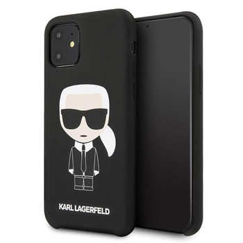Karl Lagerfeld Fullbody Silicone Iconic - Etui iPhone 11 (Black)