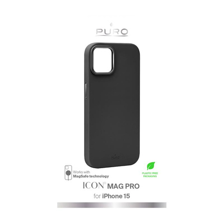 PURO ICON MAG PRO - Etui iPhone 15 MagSafe (Black)