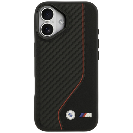 BMW M Carbon Line & Logo MagSafe - Etui iPhone 17 (czerwony)