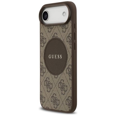 Guess 4G Circle Classic Logo MagSafe - Etui iPhone Air (brązowy)