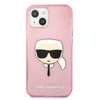 Karl Lagerfeld Karl’s Head Glitter - Etui iPhone 13 (różowy)