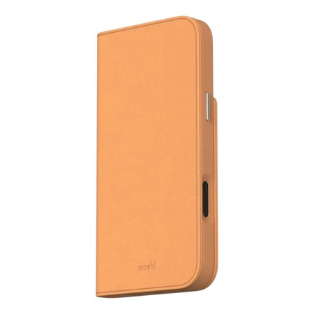 Moshi Overture MagSafe - Skórzane etui 3w1 z klapką iPhone 16 Pro Max (Caramel Brown)