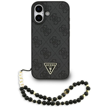 Guess 4G Strap Triangle Logo MagSafe - Etui do iPhone 17 (czarny)