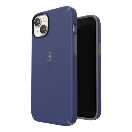 Speck CandyShell Pro - Etui iPhone 14 Plus z powłoką MICROBAN (Prussian Blue / Cloudy Grey)