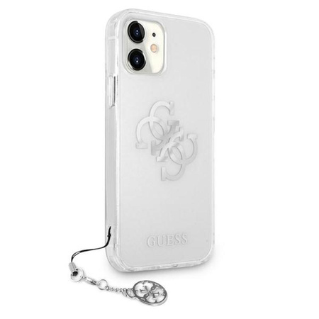 Guess 4G Big Logo Charm - Etui iPhone 11 (srebrny charms)