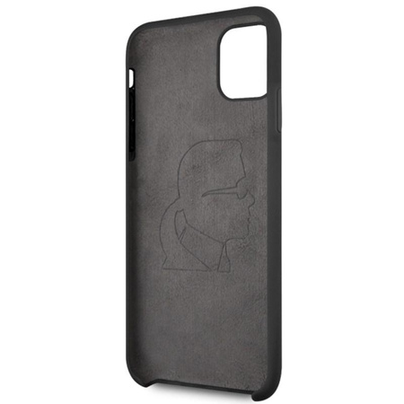 Karl Lagerfeld Fullbody Silicone Iconic - Etui iPhone 11 Pro Max (Black)