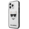 Karl Lagerfeld Choupette Head - Etui iPhone 13 Pro (przezroczysty / czarna ramka)