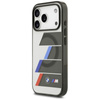 BMW M IML Metal Buttons Tricolor Lines MagSafe - Etui iPhone 17 Pro Max (antracyt)