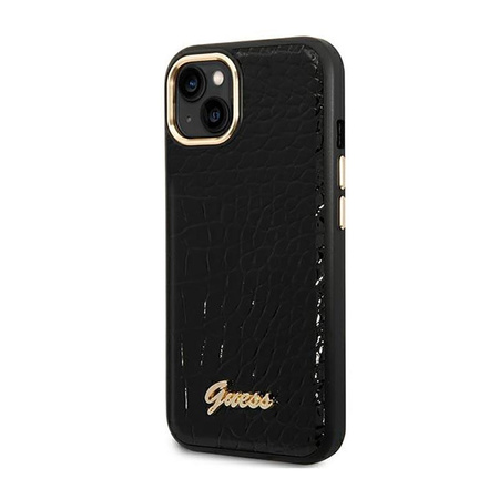 Guess Croco Collection – Etui iPhone 14 (czarny)