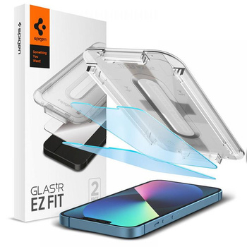 Spigen GLAS.TR EZ FIT Privacy 2-Pack - Szkło hartowane z filtrem światła niebieskiego do iPhone 14 / iPhone 13 Pro / iPhone 13 2 szt